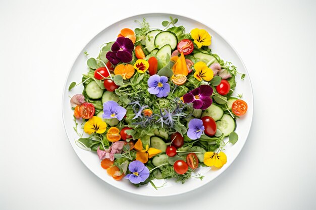 Farfurie cu mâncare colorată